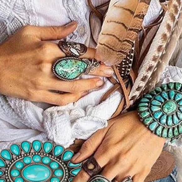 Western Cowboy Leather Belt